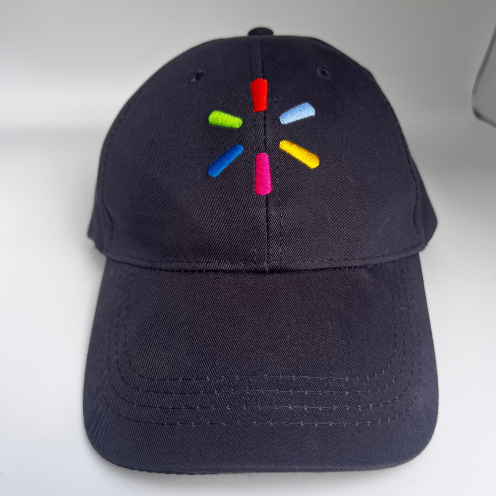 Walmart Hat Proud Associate Spark Logo Black Cotton Adjustable Unisex Hat